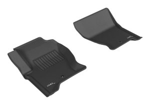 Land Rover Range Rover Sport Floor Mats - Front - 3D MAXpider - KAGU Series - Black - `08-`16 Land Rover Range Rover Sport Floor Mats - Front - 3D MAXpider - KAGU Series - Black - `08-`16